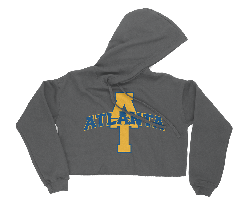 Women's Atlanta A&T Cropped Fleece Hoodie